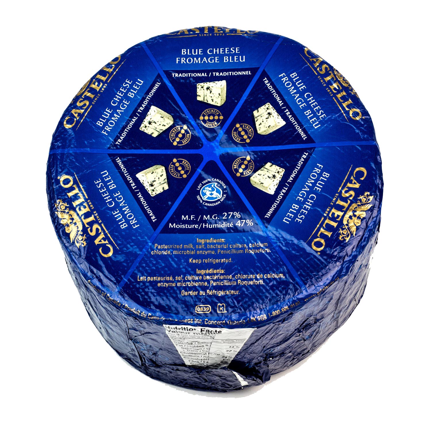 Danish Blue Cheese Wheel 3 kg