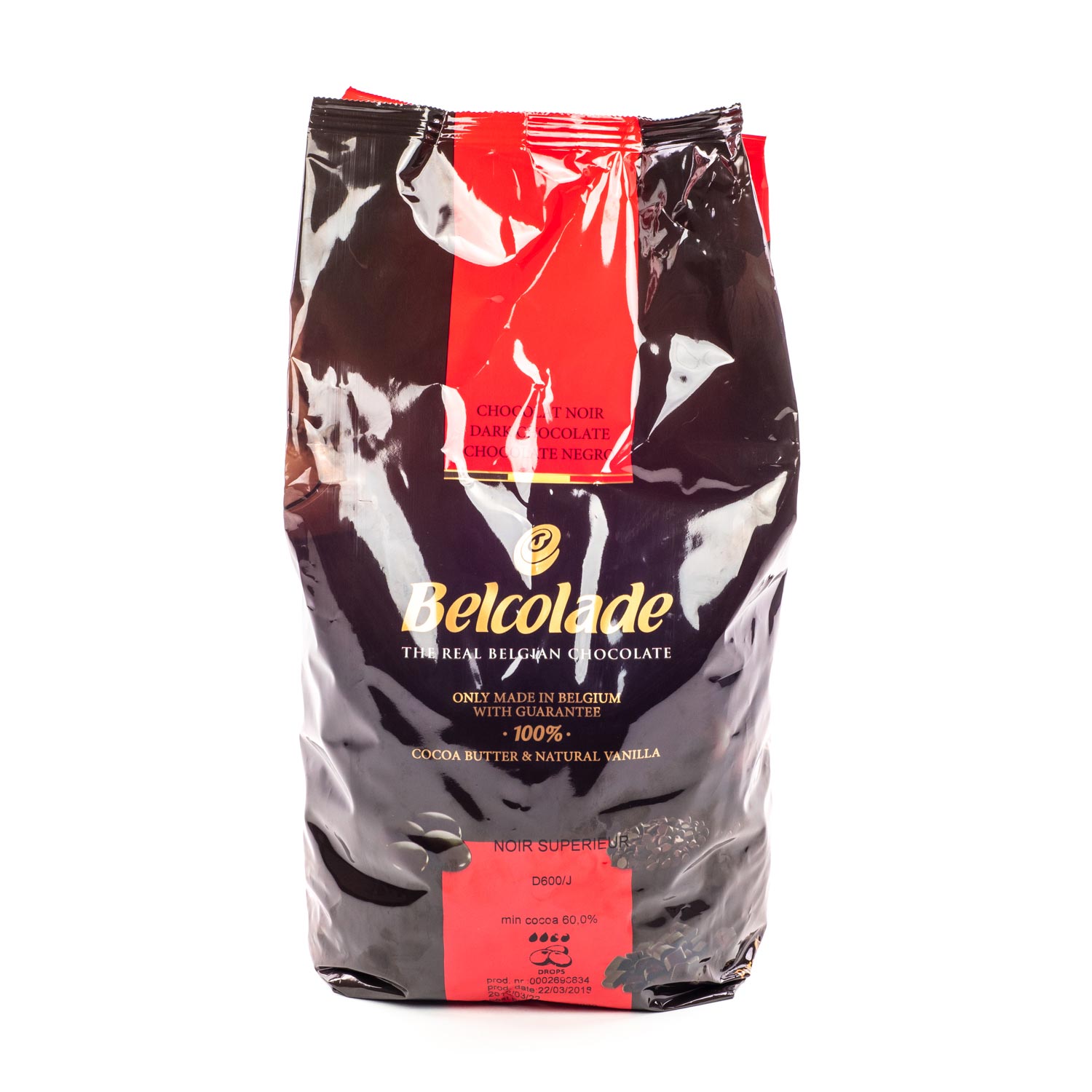 Dark Chocolate 60% Chips 5 kg