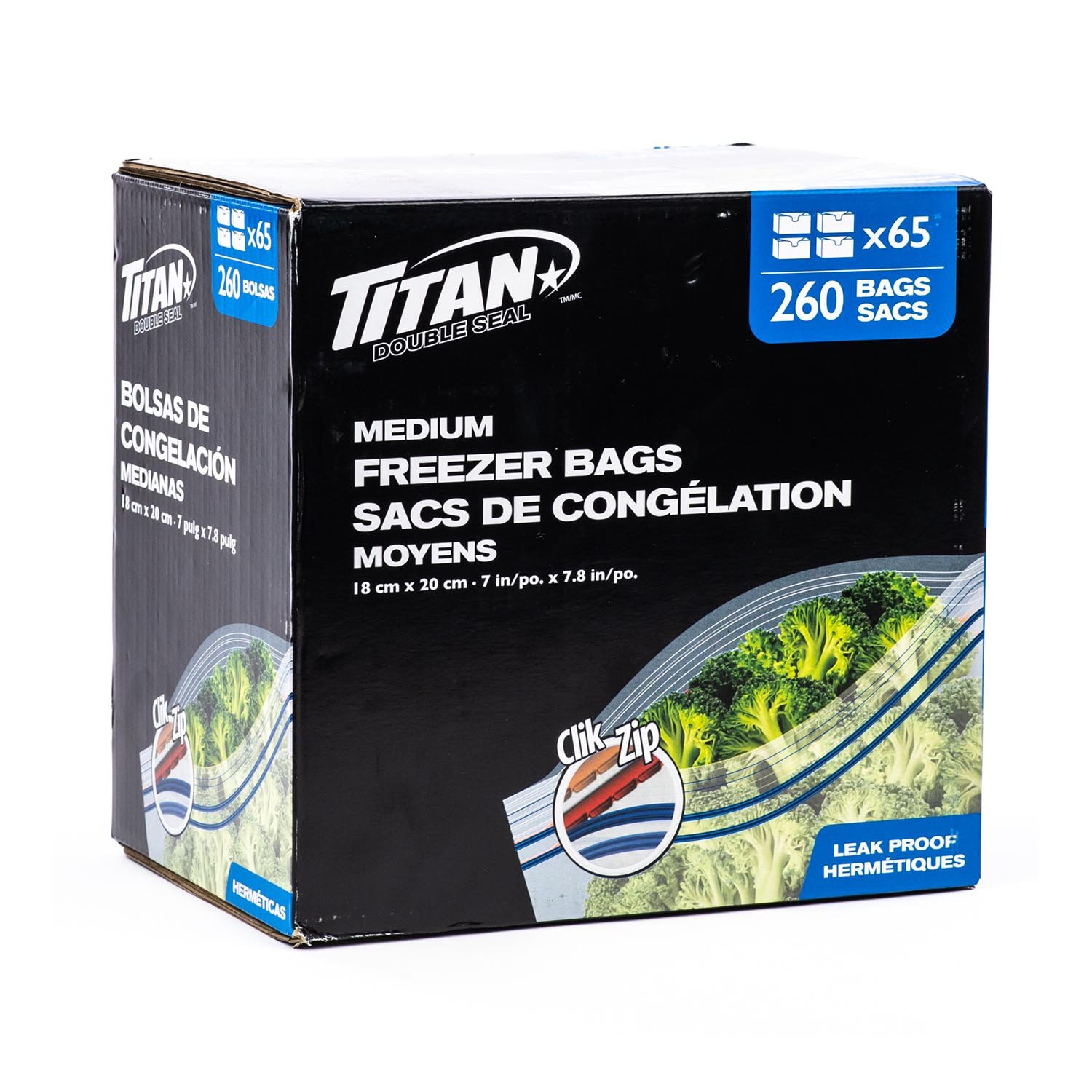 Plastic Freezer Bag 7''x7.8'' x260