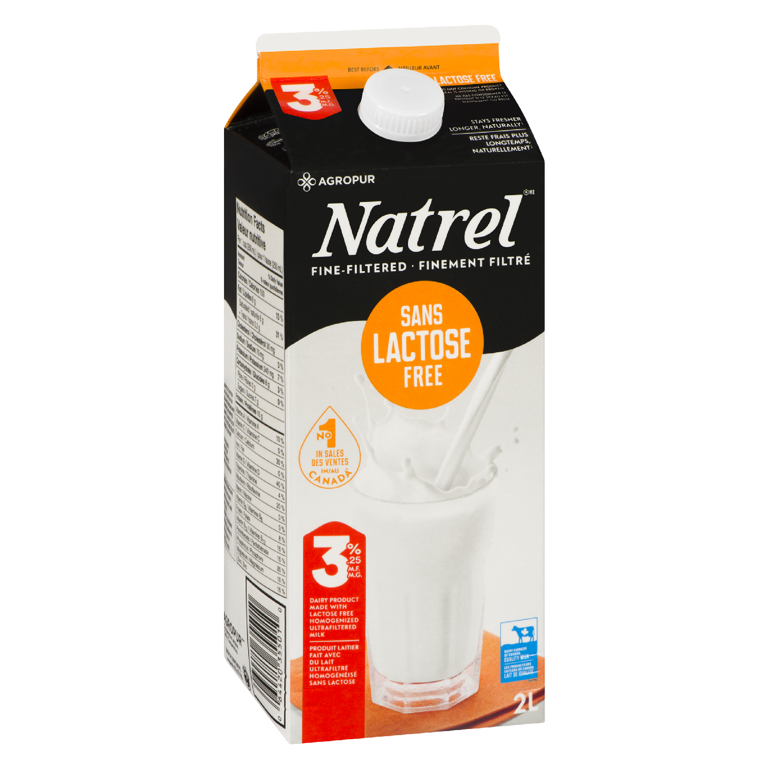 3.25% Lactose Free Milk 2 L