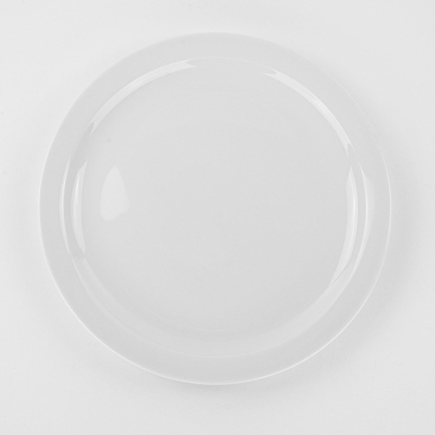 Slim Rim Porcelain Round Plate 9,5''