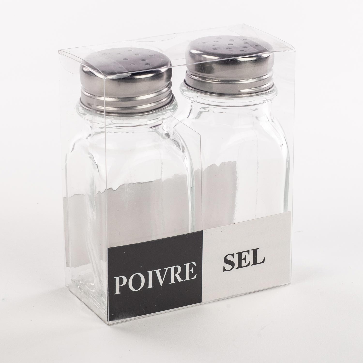 Glass Salt and Pepper Dispensers