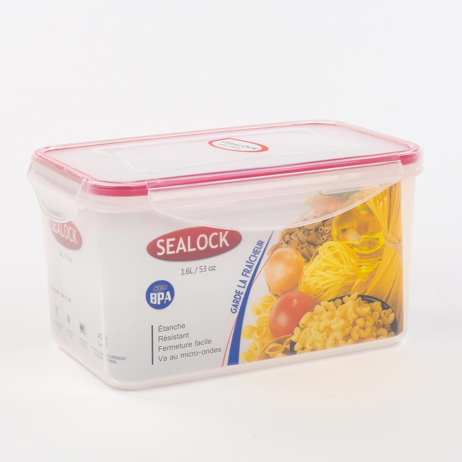 High Side Rectangular Plastic Container 1.6 L