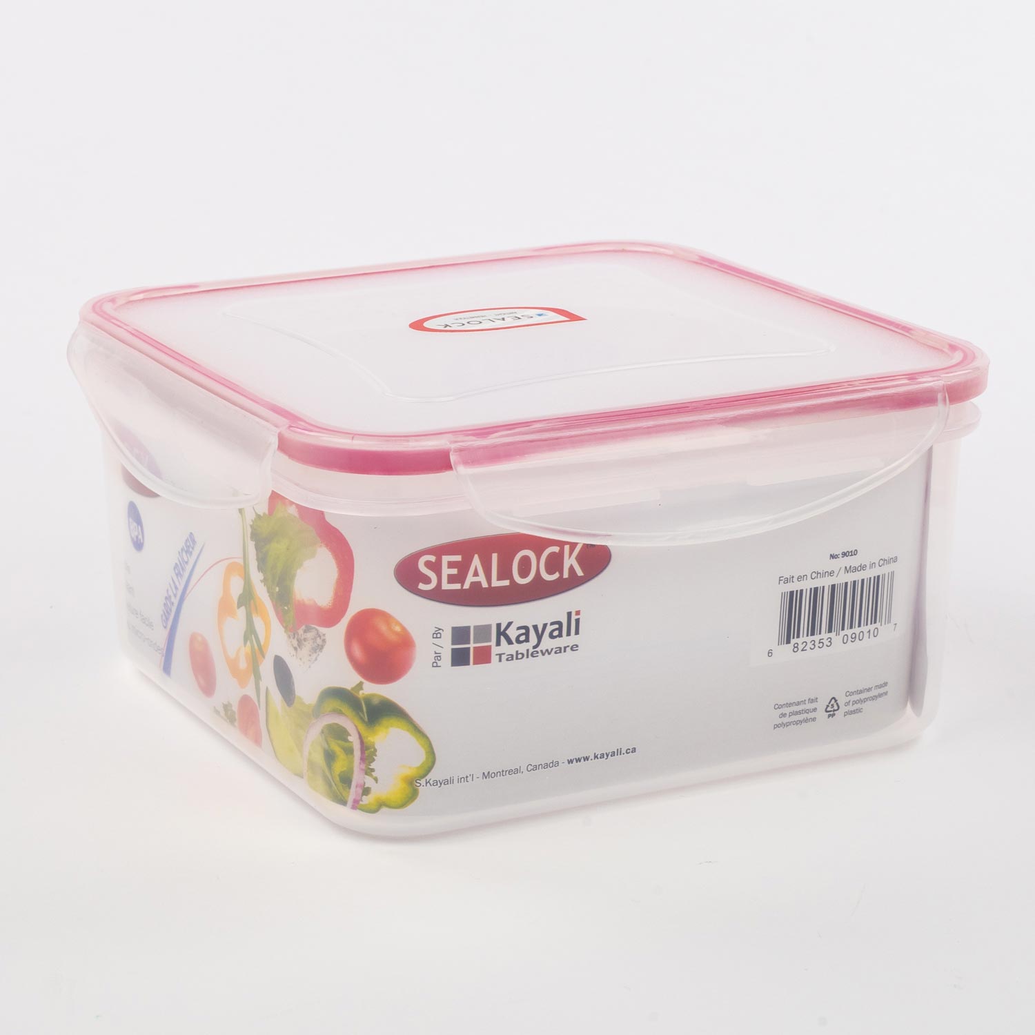 Square Plastic Container 2 L