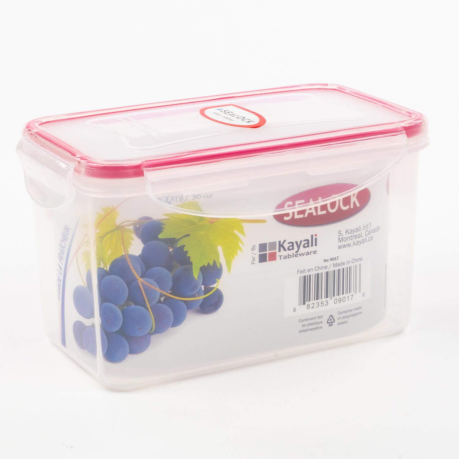Rectangular Plastic Container 900 ml
