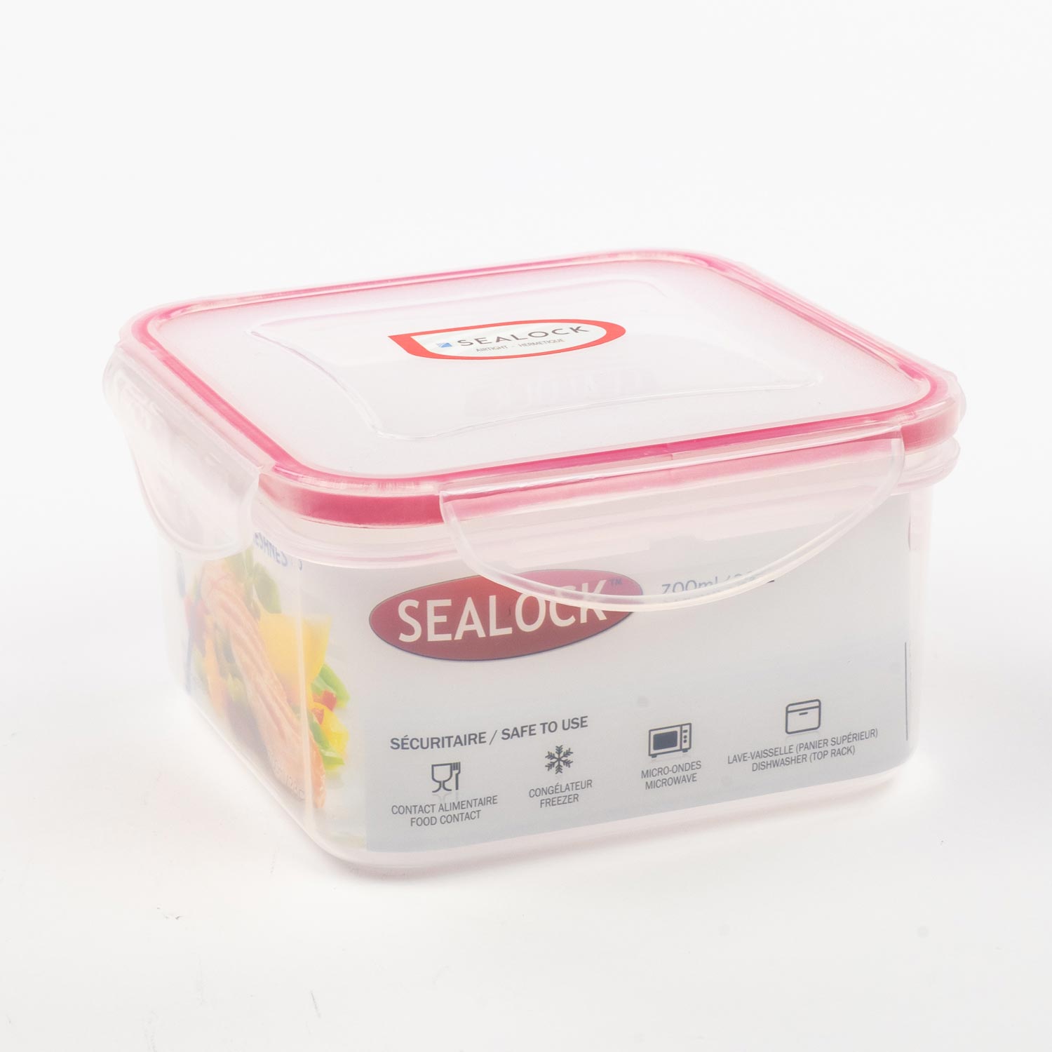 Square Plastic Container 700 ml