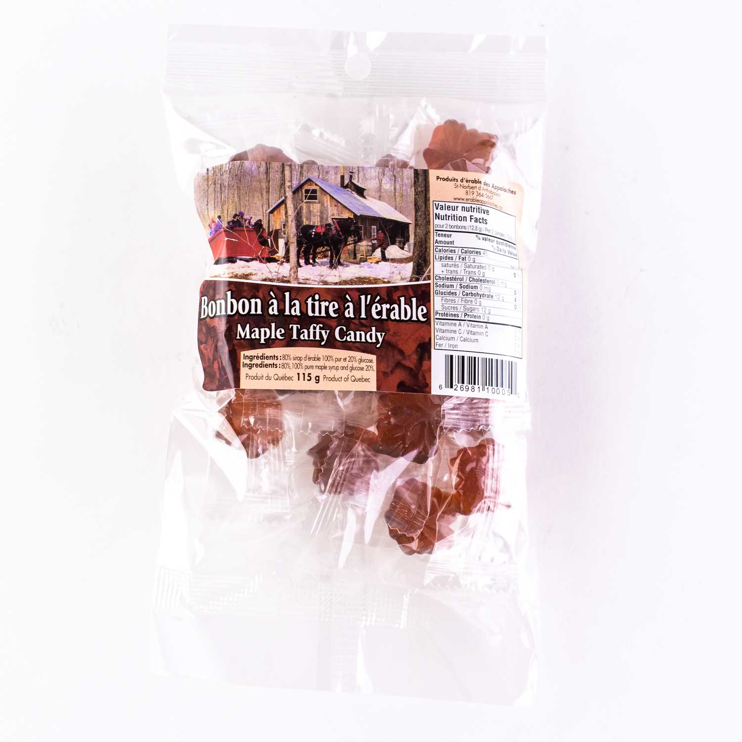 Maple Taffy or Maple Sugar Candies from Quebec