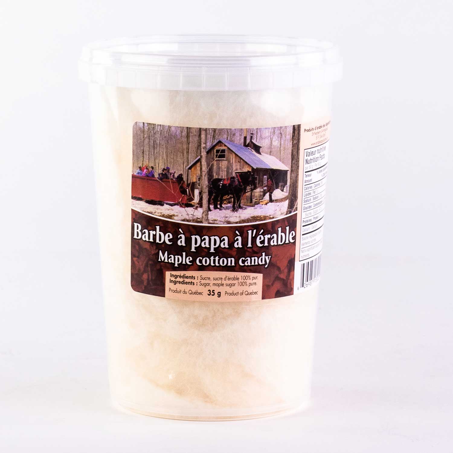 Maple Cotton Candy from Quebec 250 g