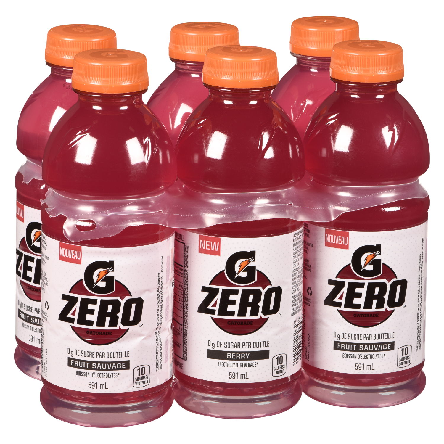 Zero Calorie Wild Fruit Energy Drink 591 ml x6