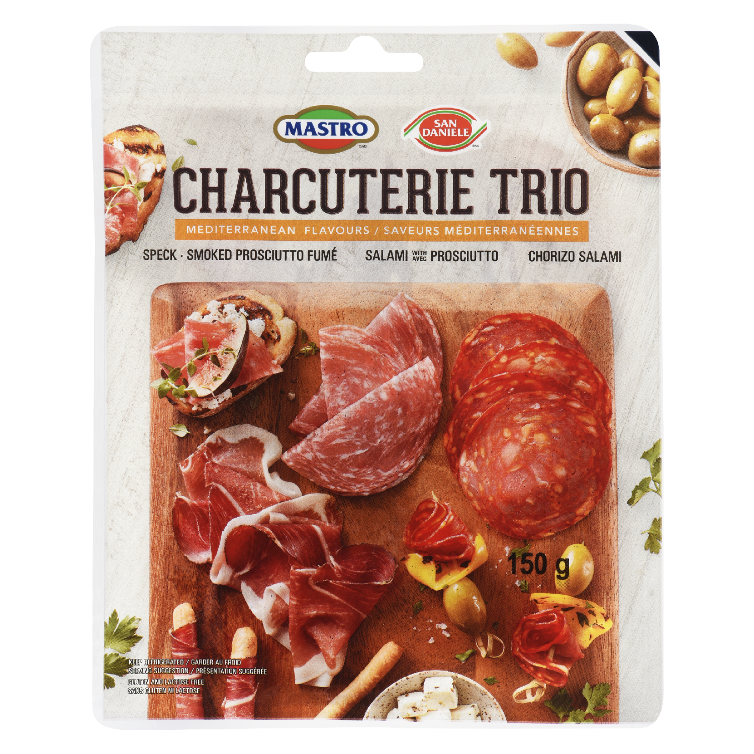 Mediteranean Sliced Deli Trio 150 g