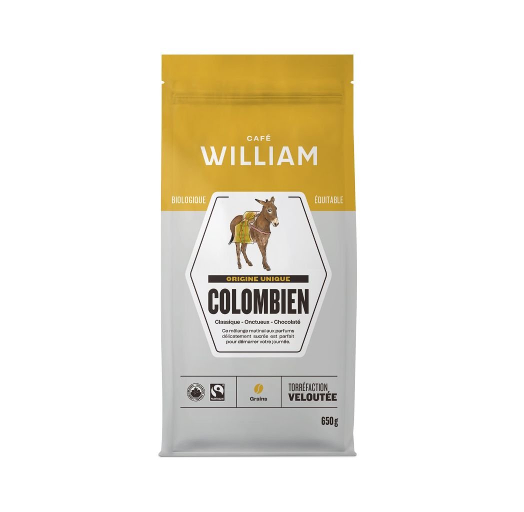 Organic Colombian Whole Coffee Beans 650 g