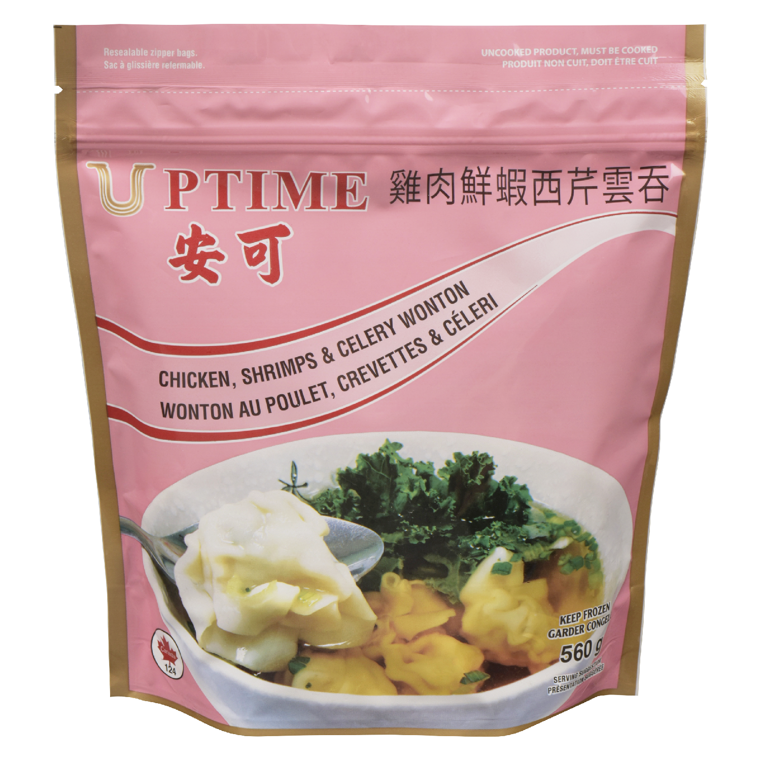 Frozen Celery Shrimp and Chicken Wonton 560 g