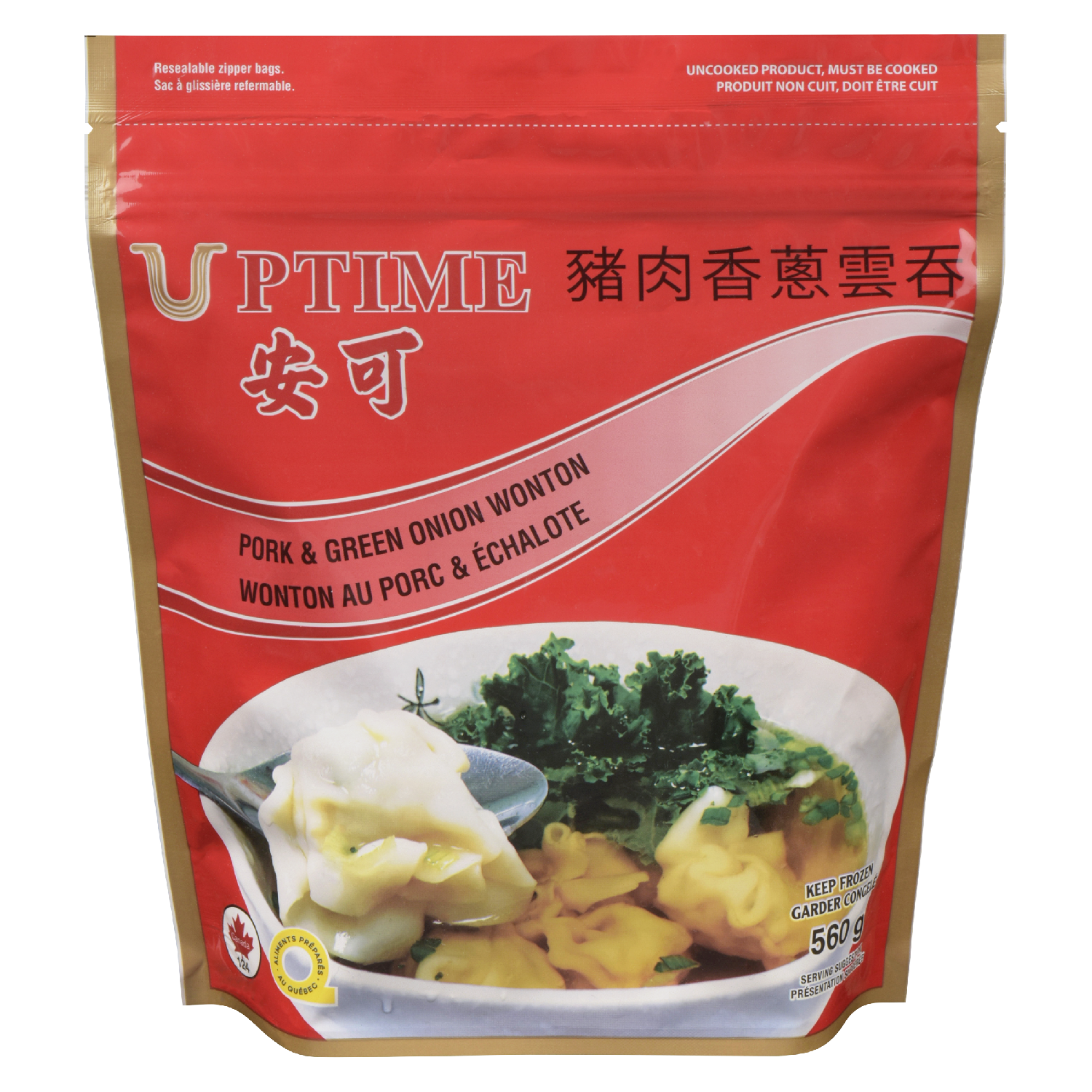 Frozen Green Onion and Pork Wonton