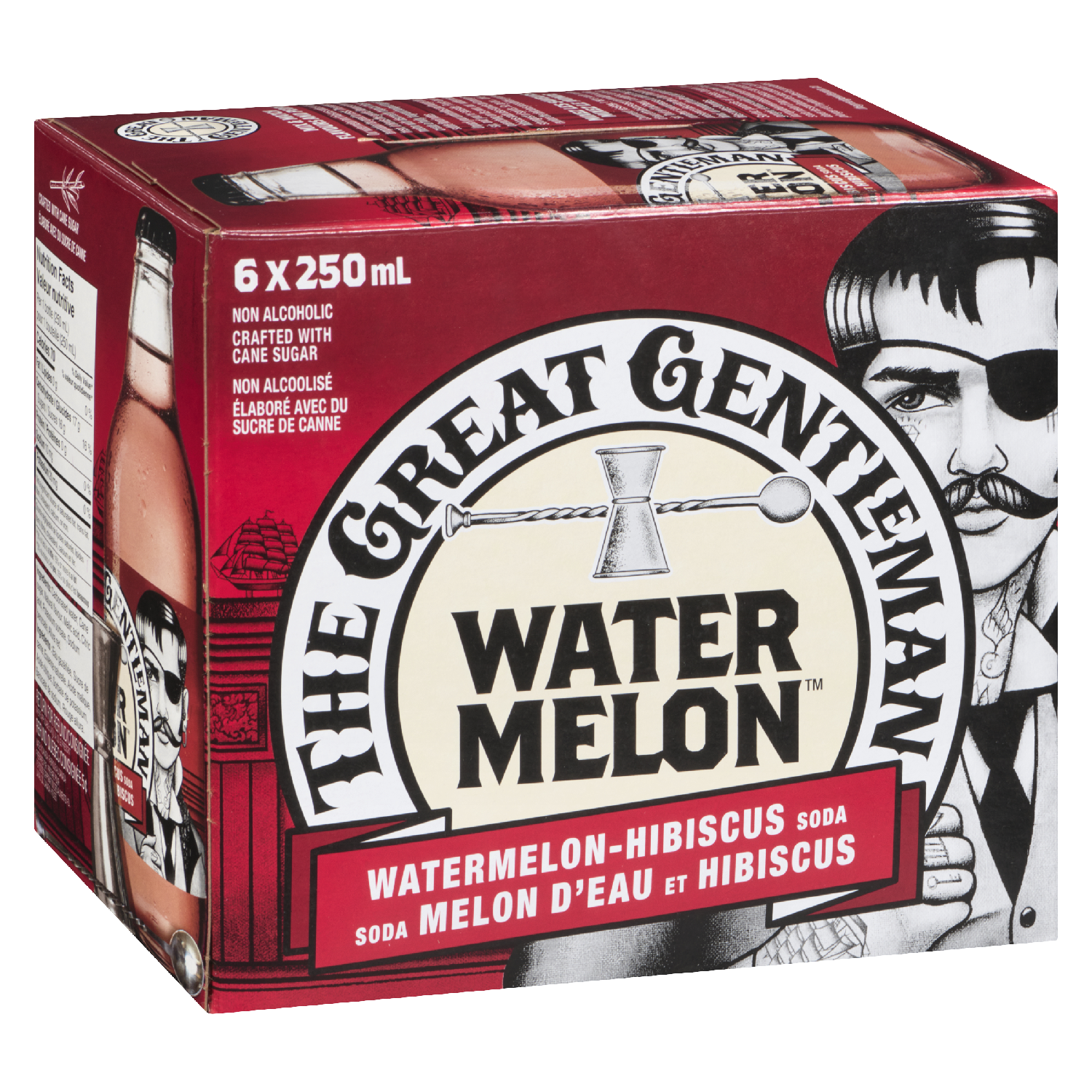 Watermelon and Hibiscus Soda 250 ml x6