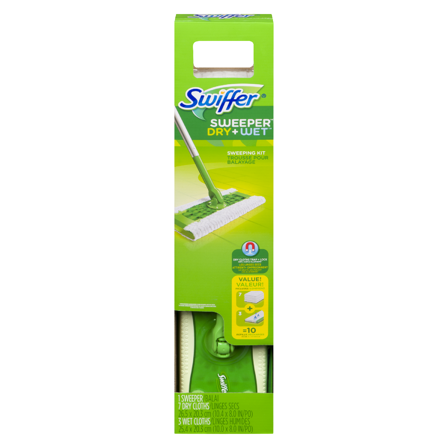 Dry and Wet Sweeper Mop Starter Kit