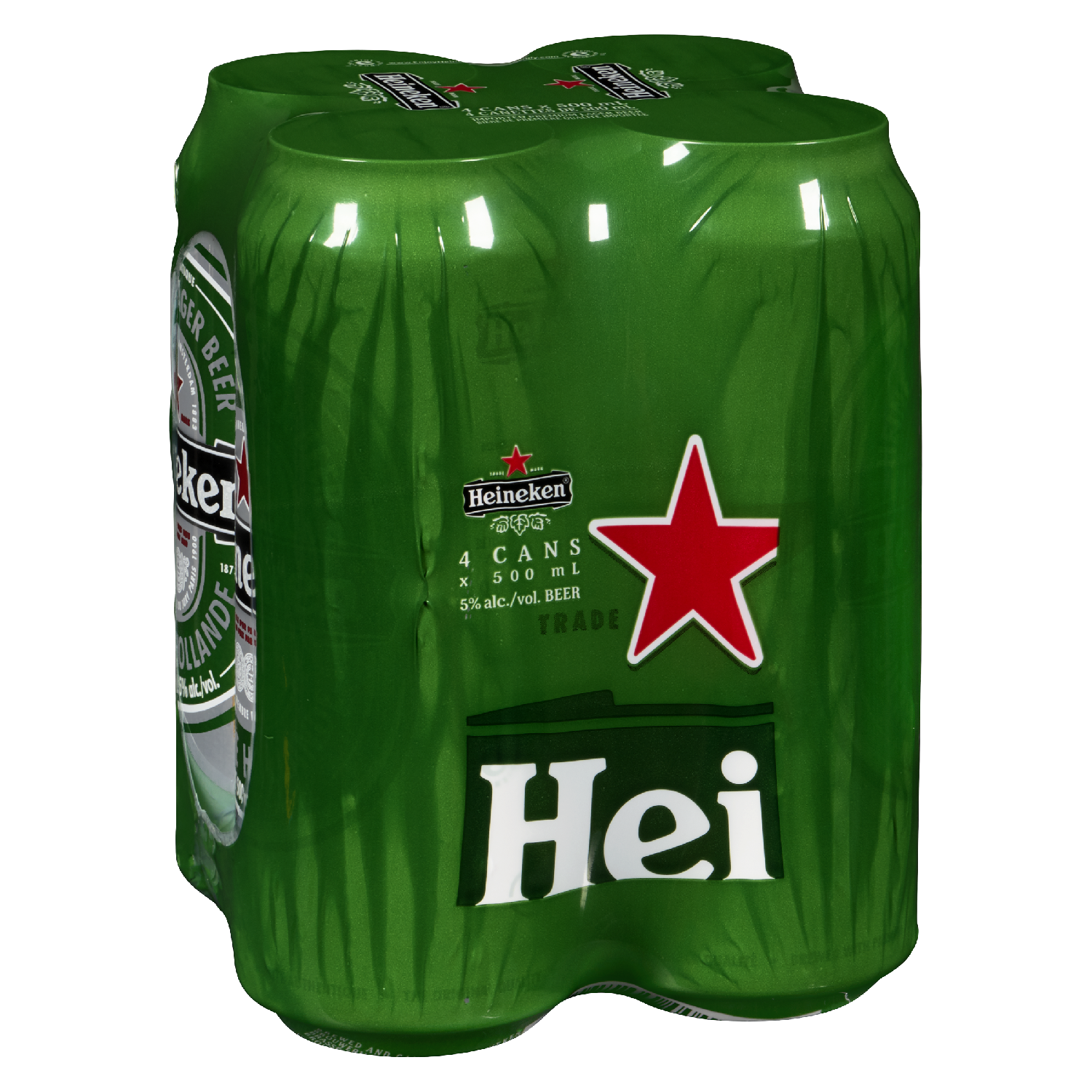 Heineken Blonde Beer 500 ml x4