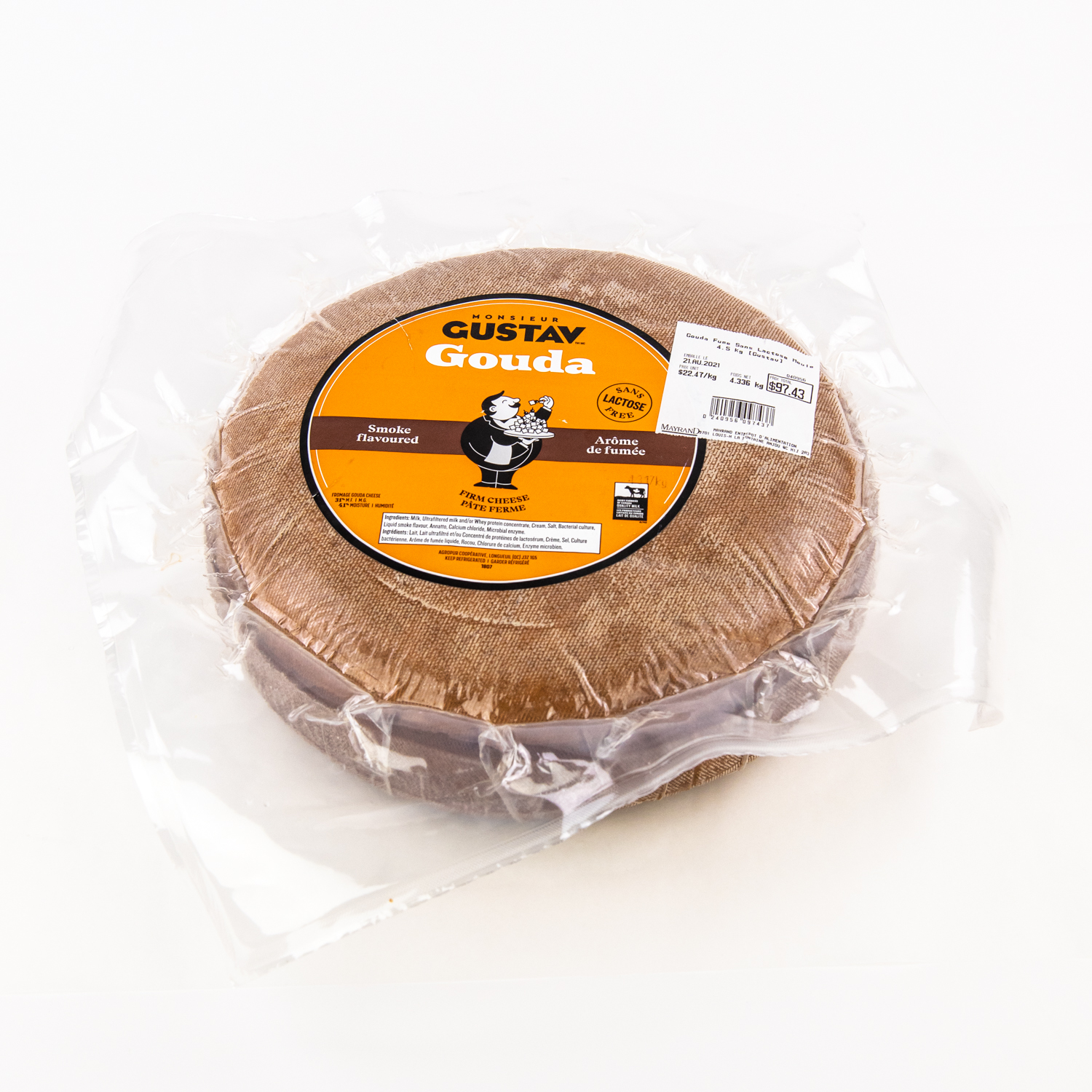 Smoked Gouda Cheese Wheel 4.6 kg