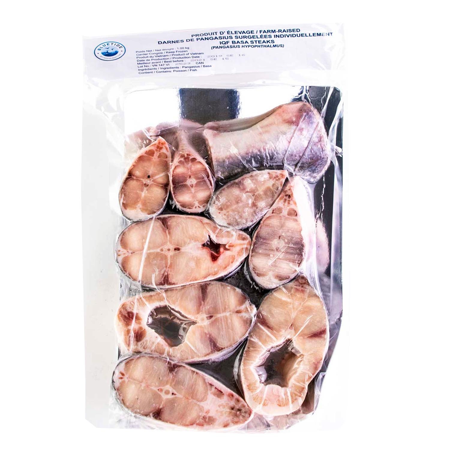 Frozen Pangasius Steaks 1 kg