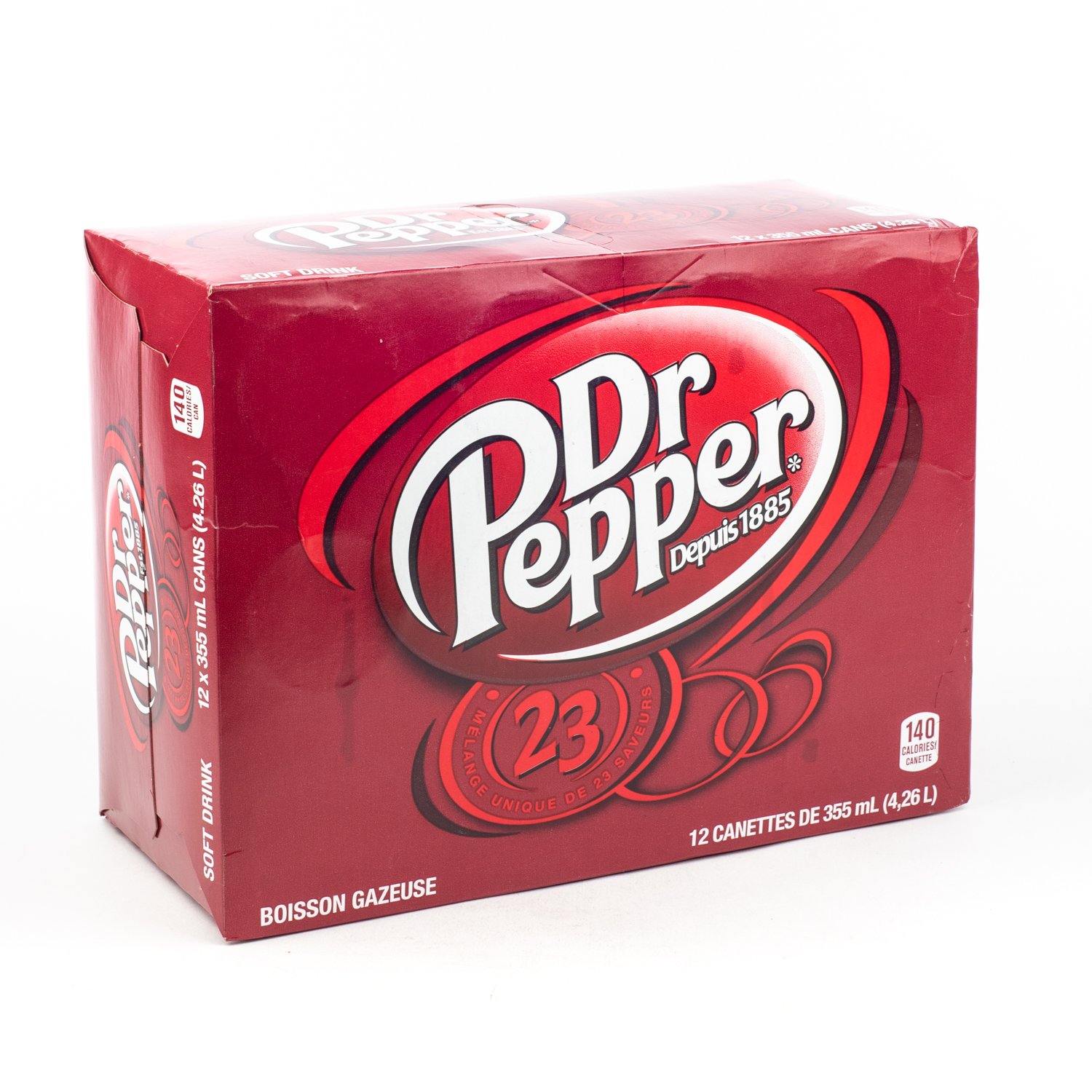 Dr Pepper Soft Drink 355 ml x12