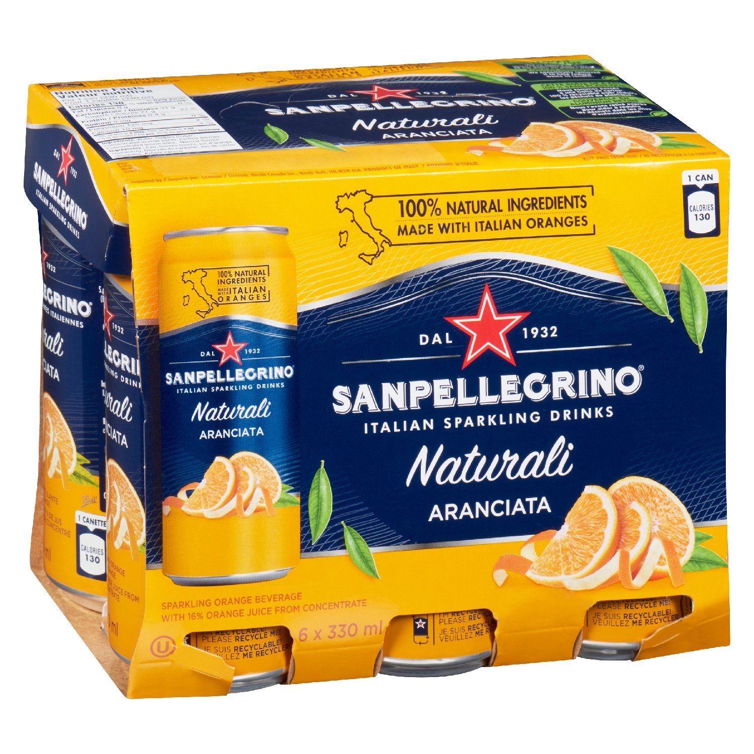 Aranciata Sparkling Water 330 ml-tertiary-image