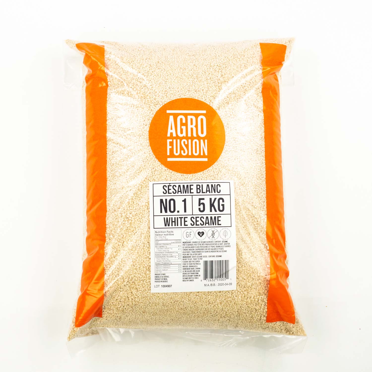 Unshell White Sesame Seed 5 kg