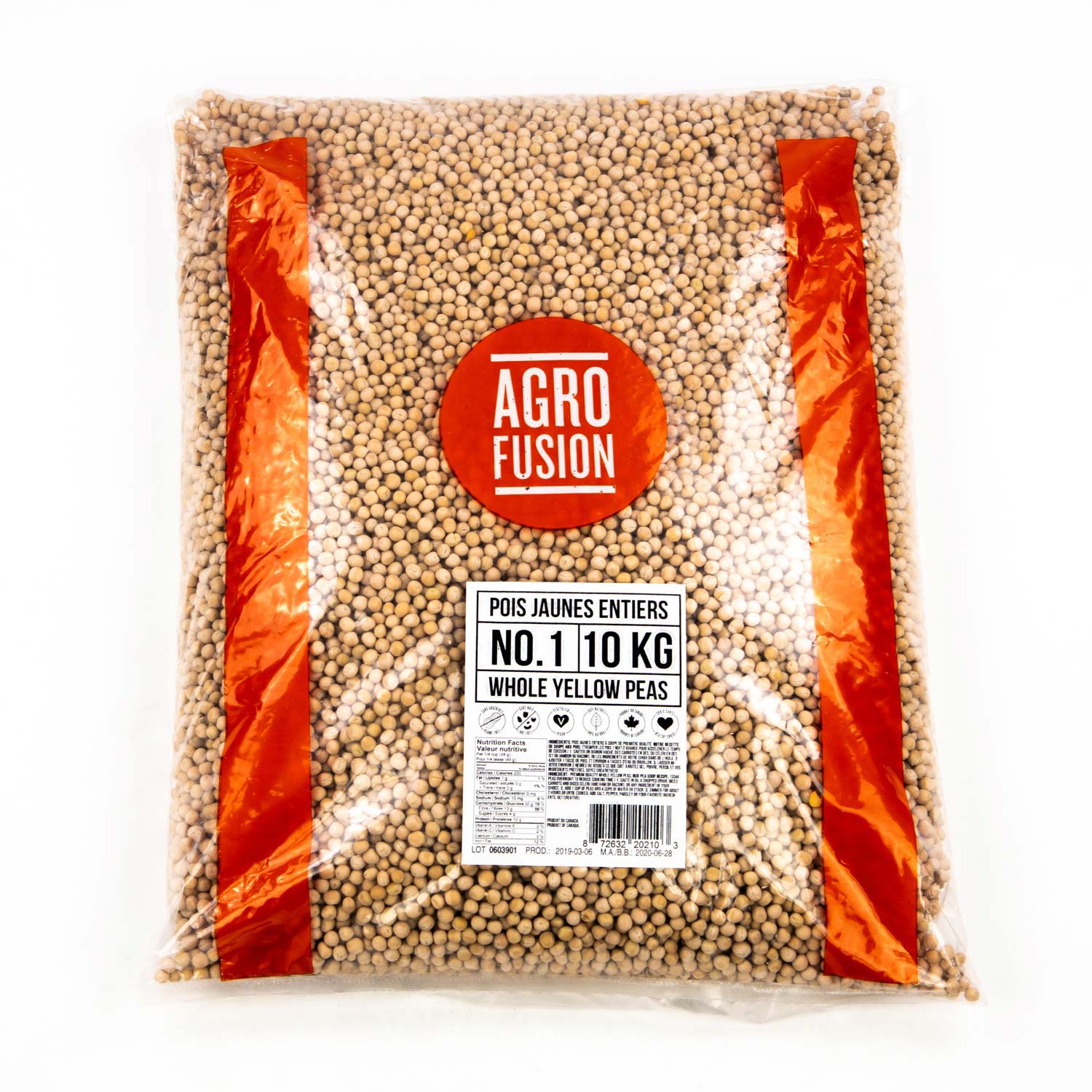 Whole Yellow Peas 10 kg