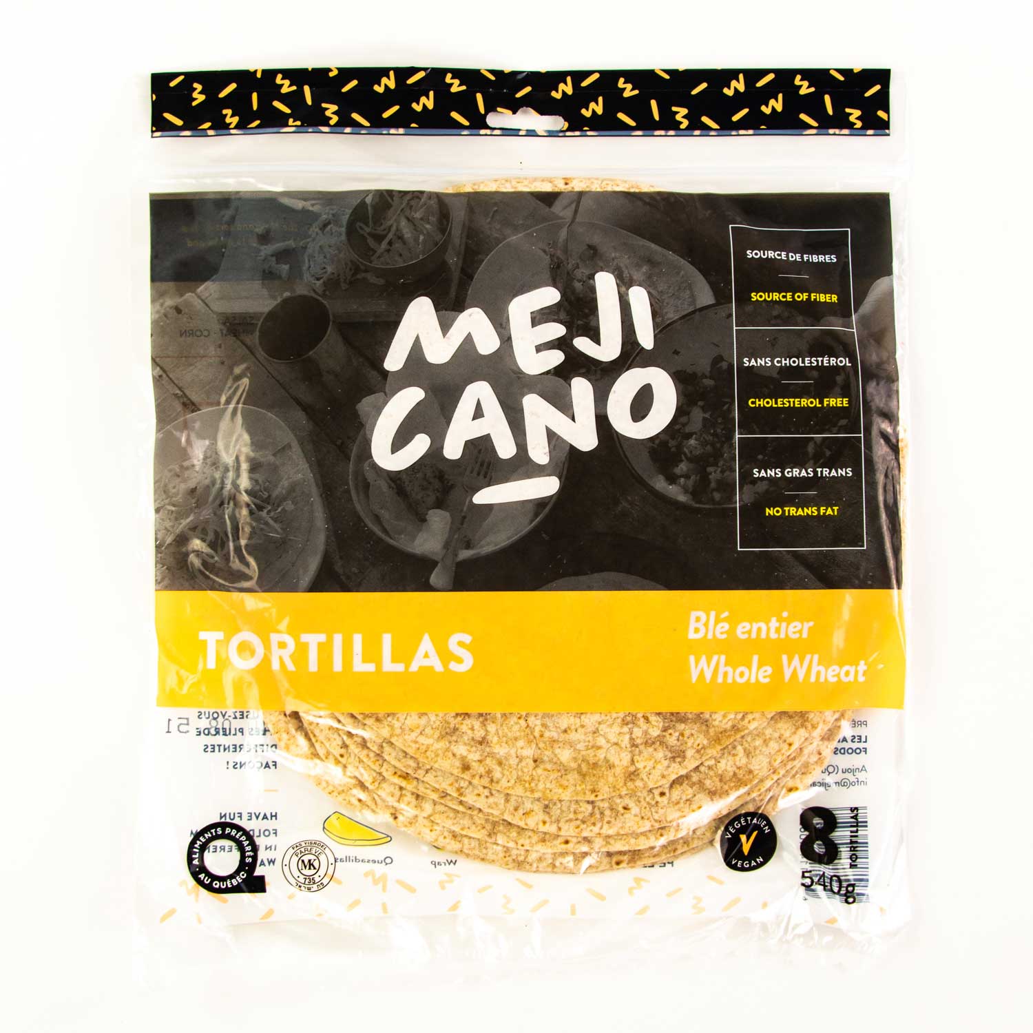 Whole Wheat Tortilla 10'' x8