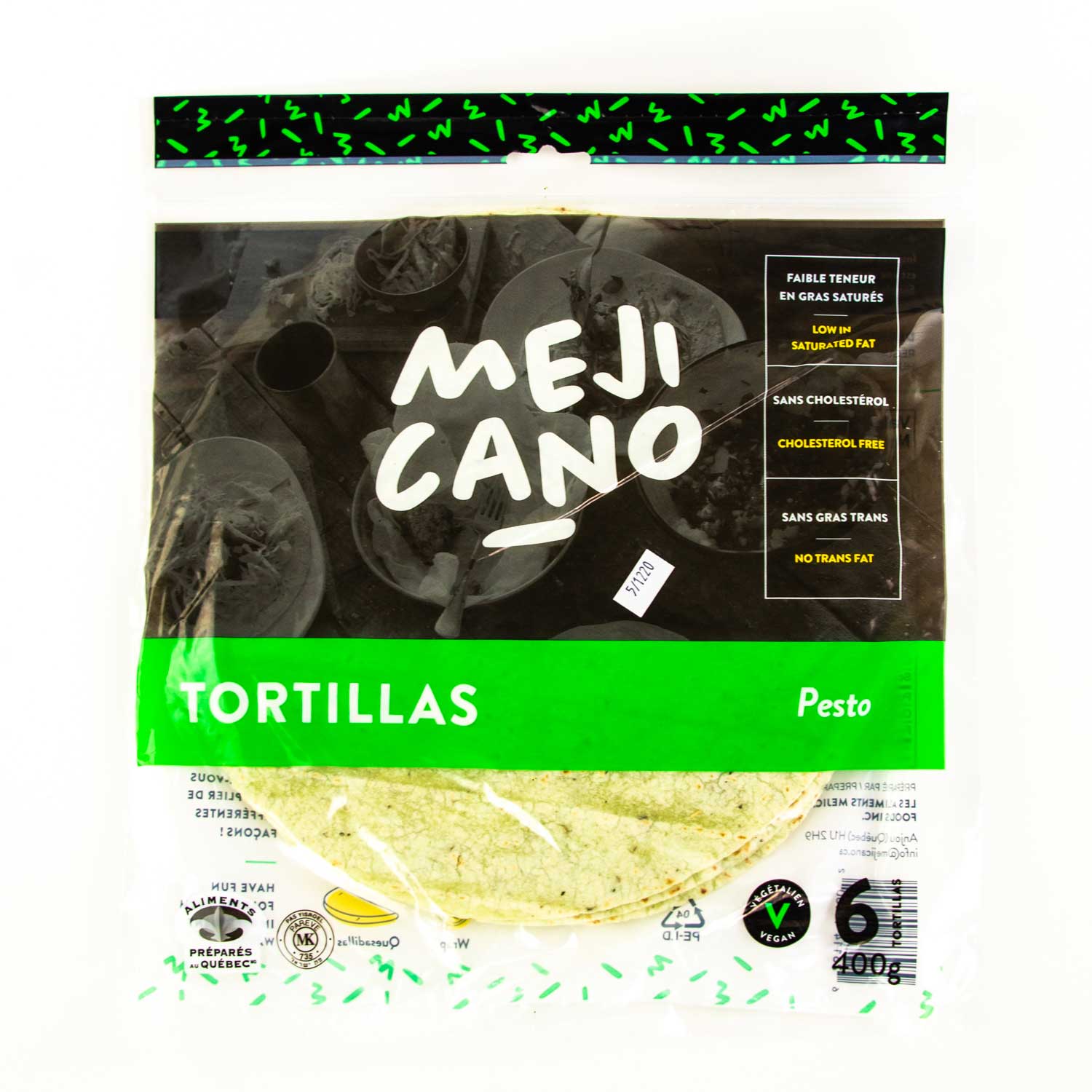 Pesto Tortilla 10'' x6