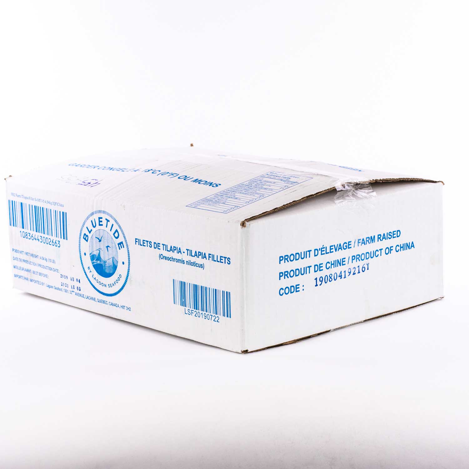 Frozen Tilapia Fillet 4.54 kg