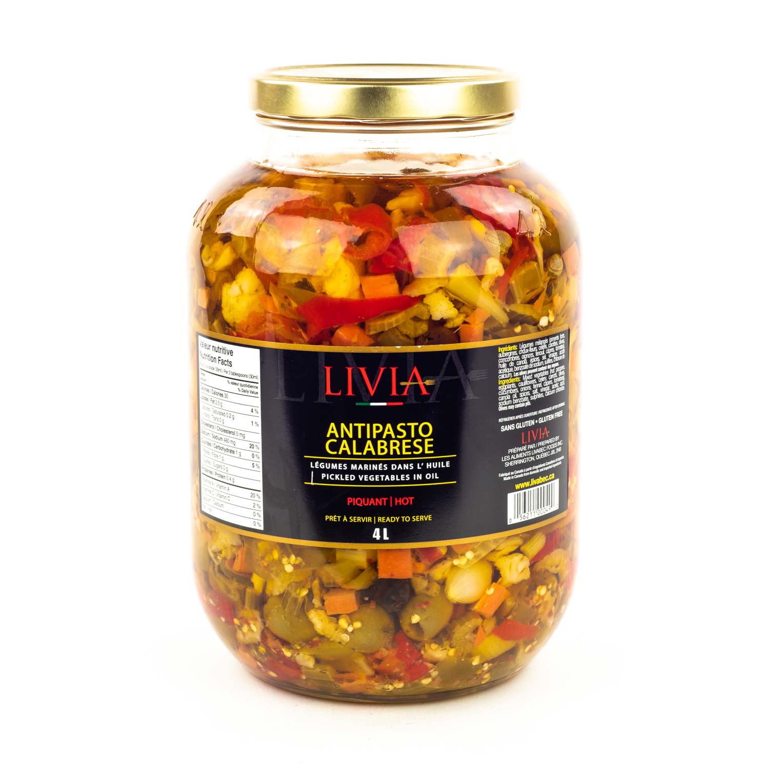 Calabrese Hot Antipasto 4 L
