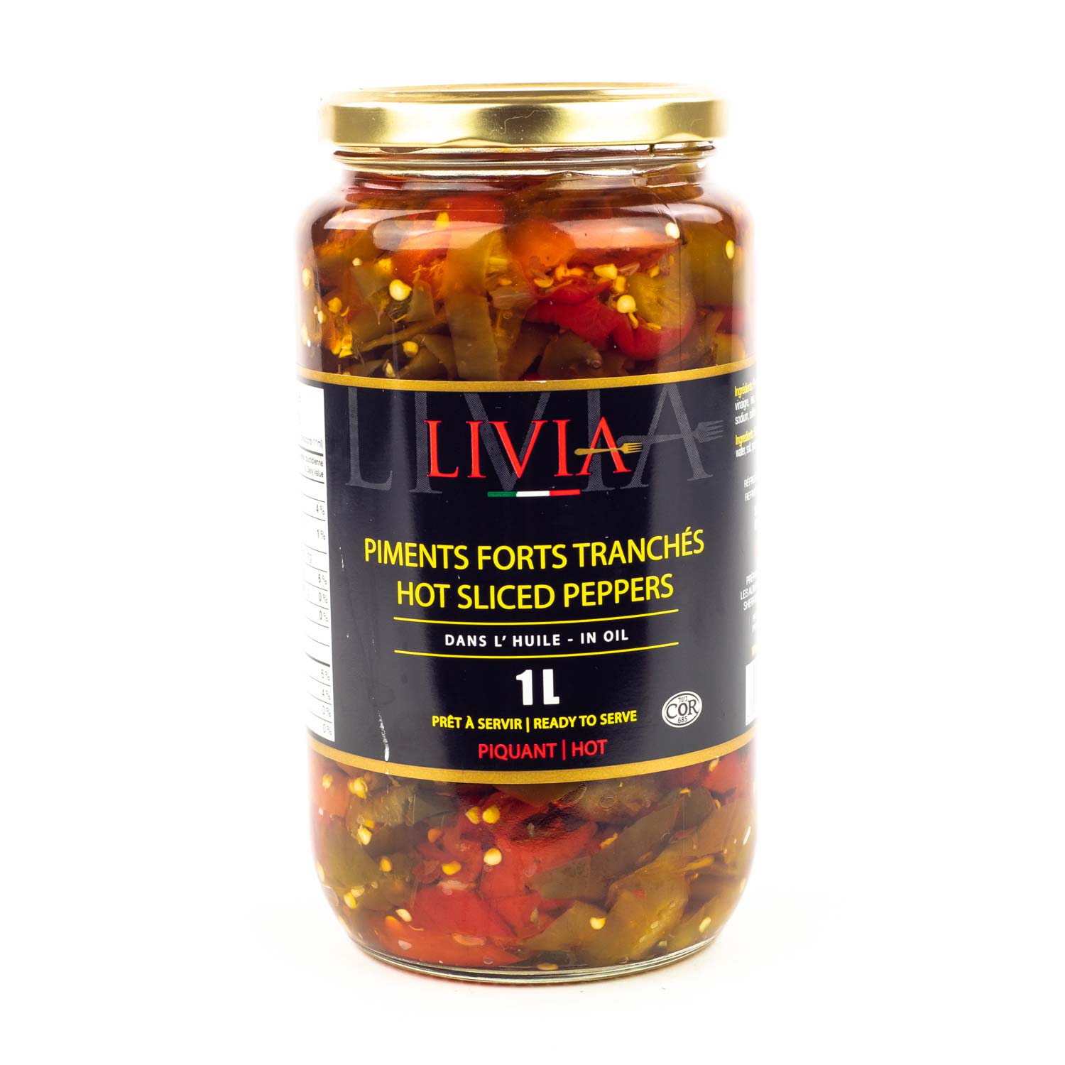 Hot Sliced Peppers 1 L