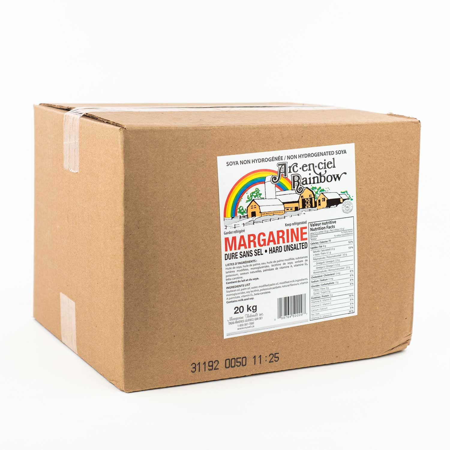 Unsalted Arc en Ciel Margarine 20 kg