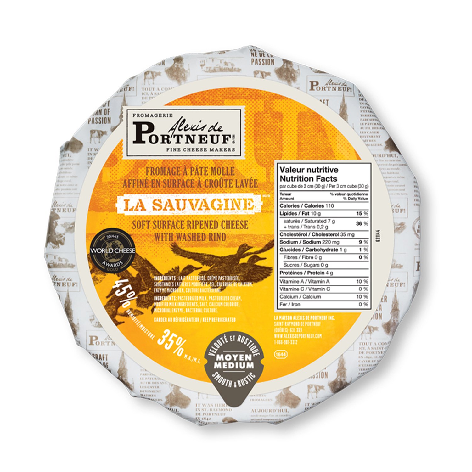 La Sauvagine Cheese Wheel 800 g