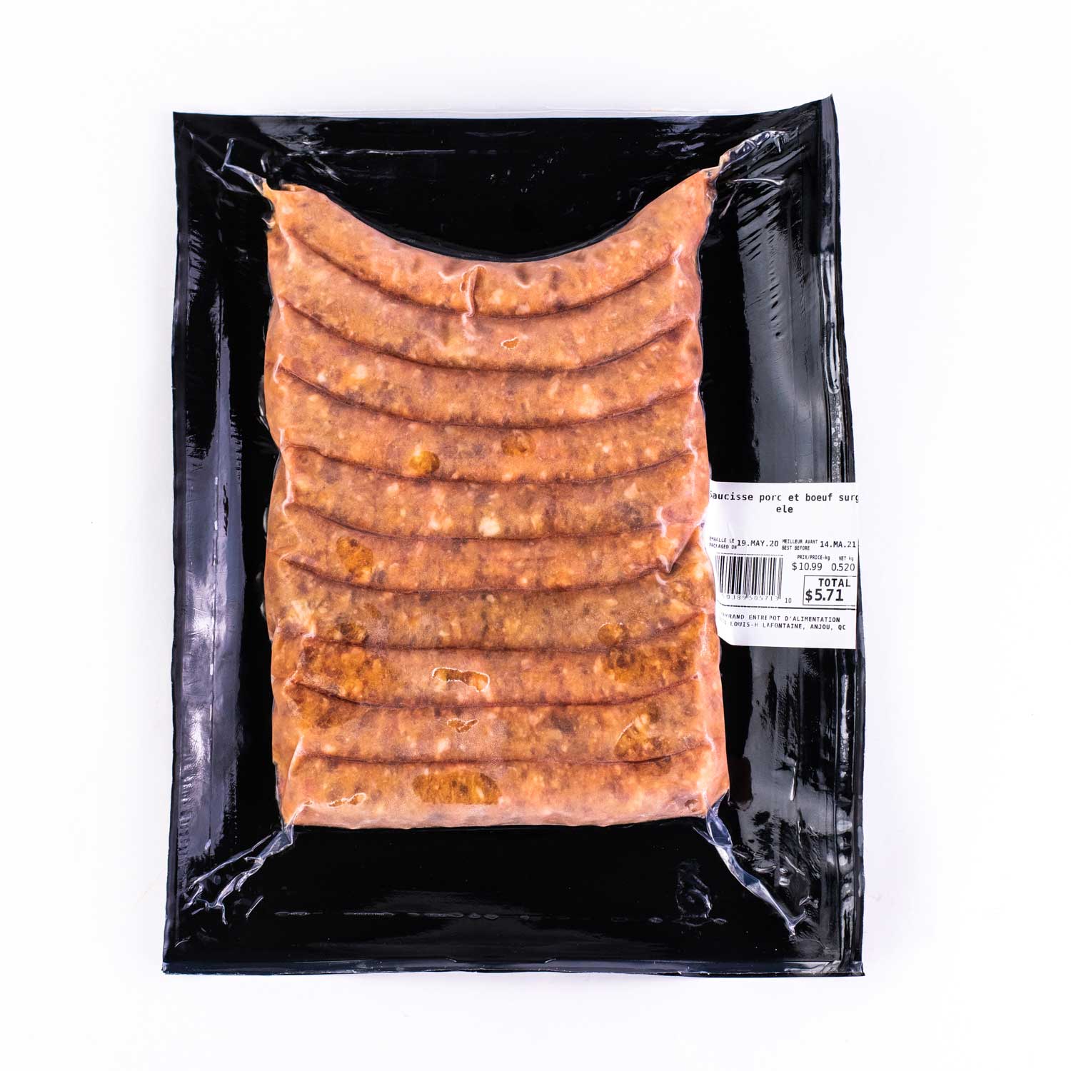 Frozen Pork and Beef Sausage 12 x 10 x 90 g