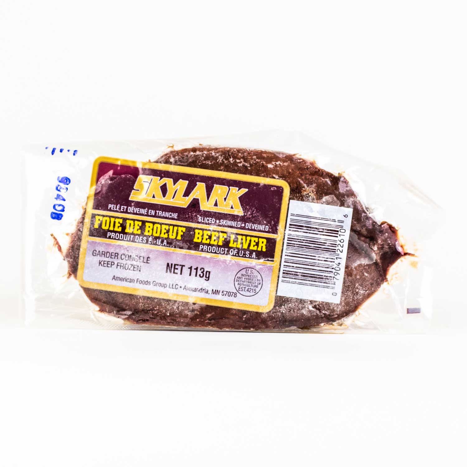 Frozen Sliced Beef Liver