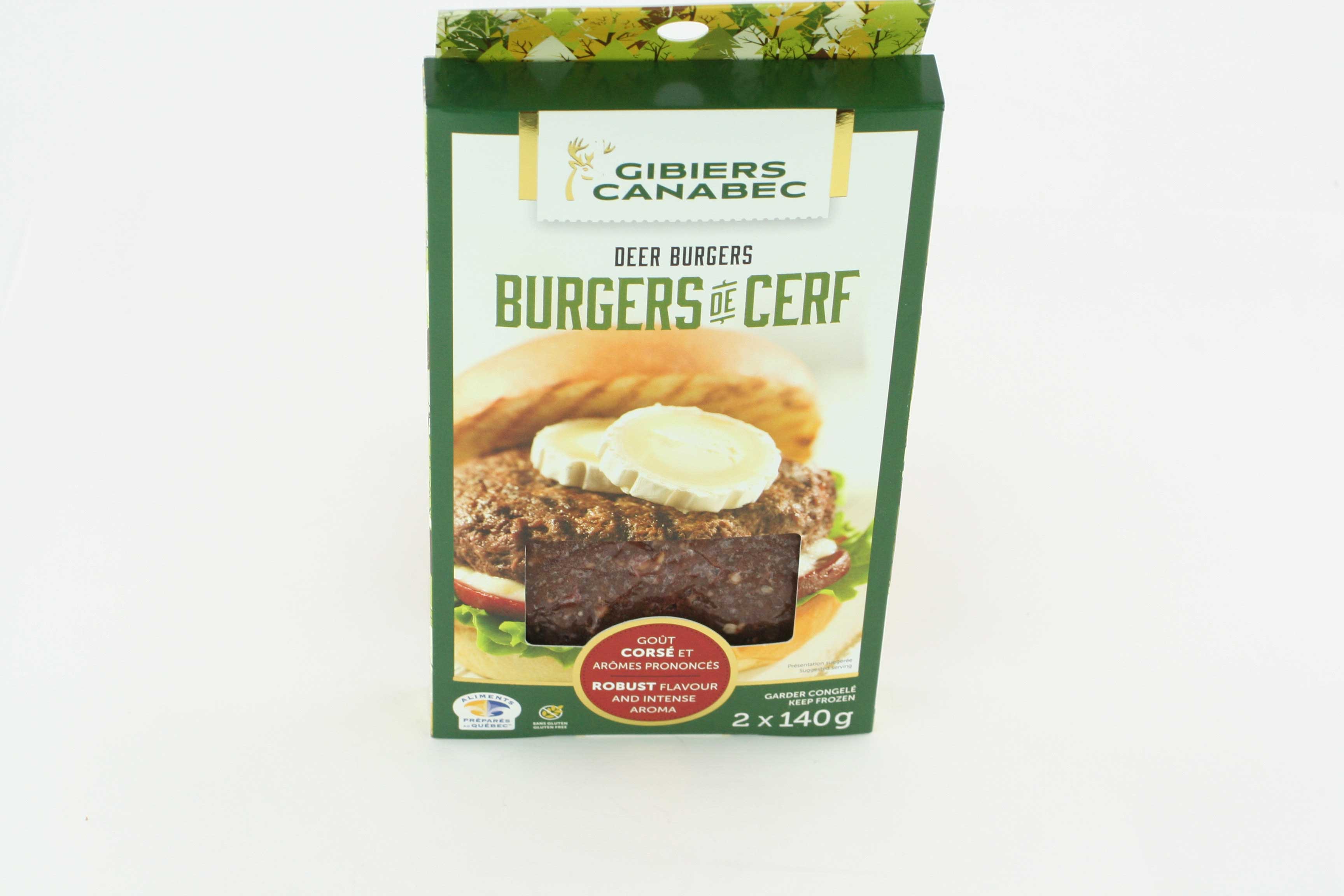 Frozen 100% Deer Burger 140 g x2