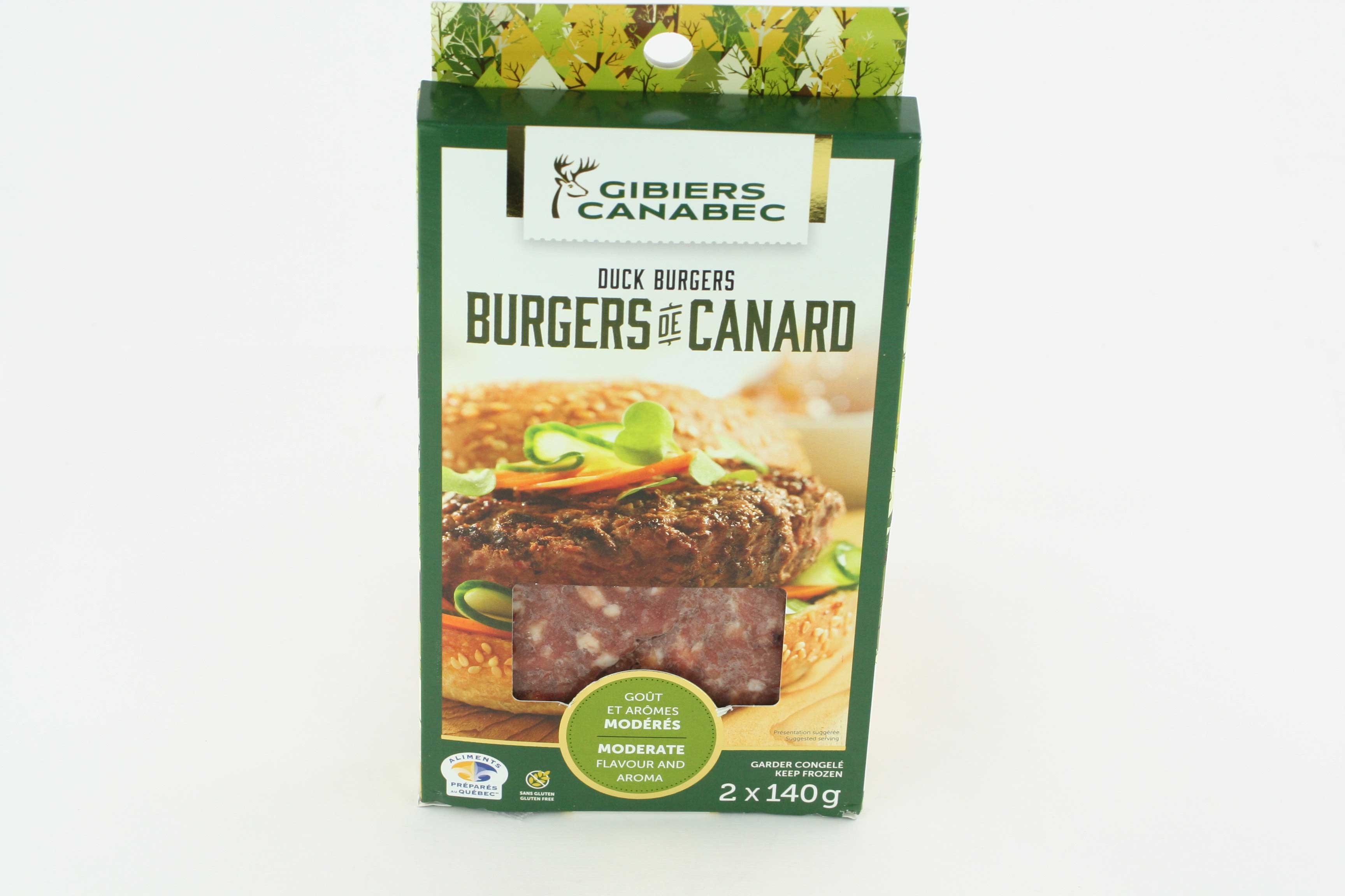Frozen 100% Duck Burger 140 g x2
