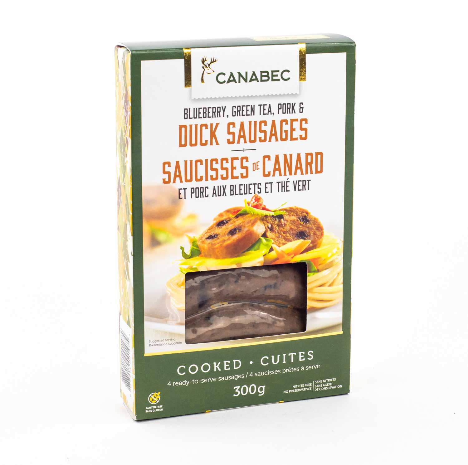 Blueberry, Green Tea, Pork & Duck Sausages 300 g