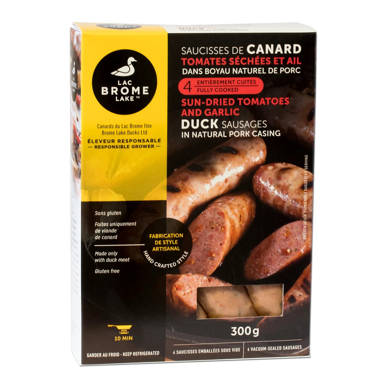 Sun-Dried Tomatoes and Garlic Duck Sausage x4