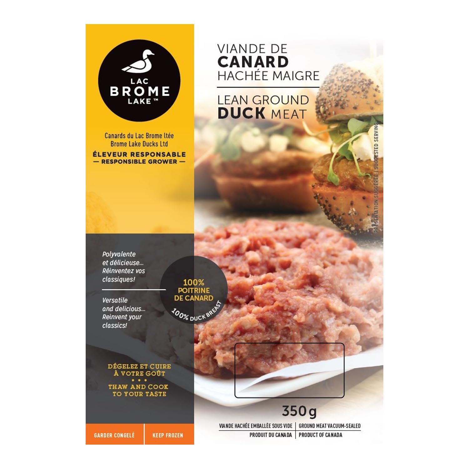 Frozen Lean Ground Duck Meat 350 g