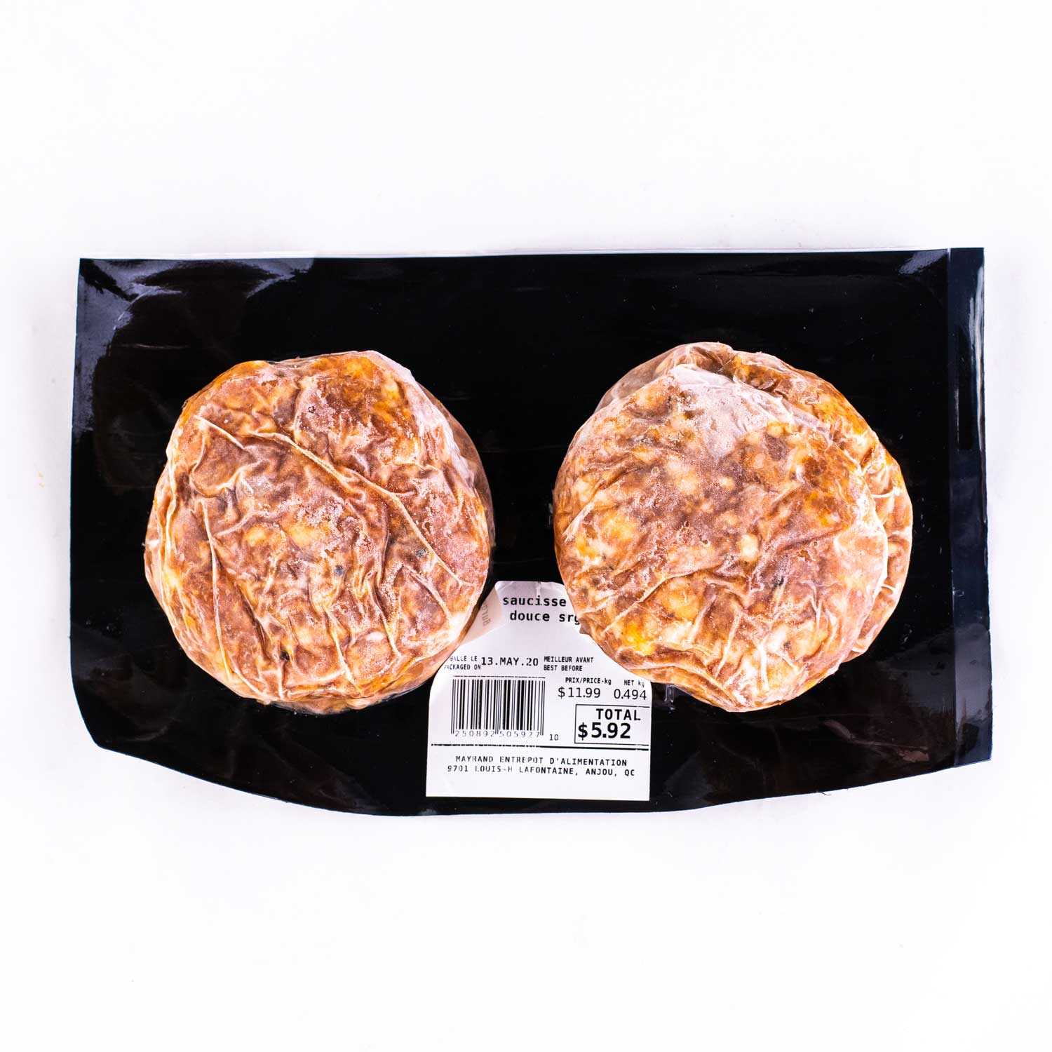 Frozen Sweet Italian Sausage Burger 150 g x4