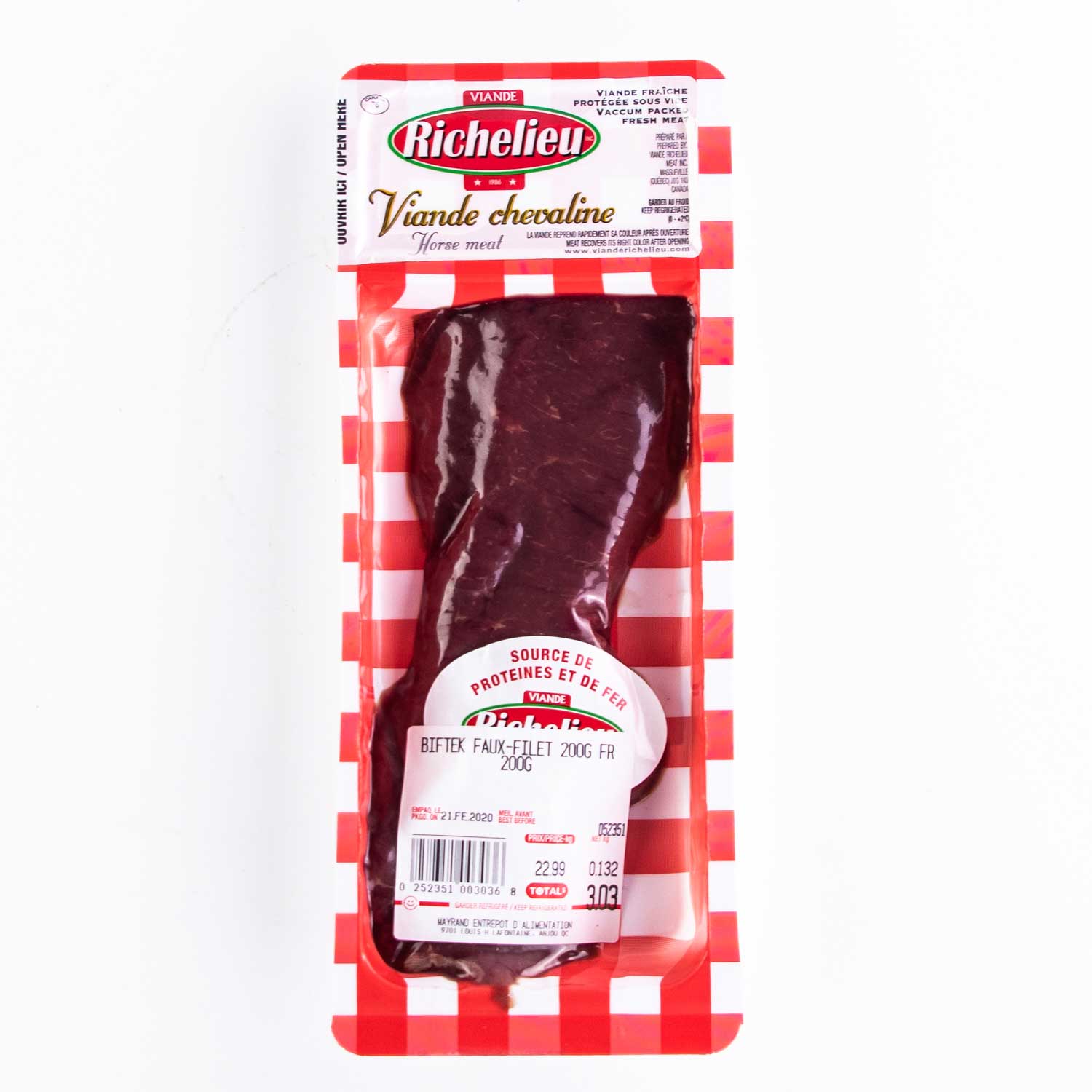 Fresh Horse Meat Rib-Eye Steak 200 g
