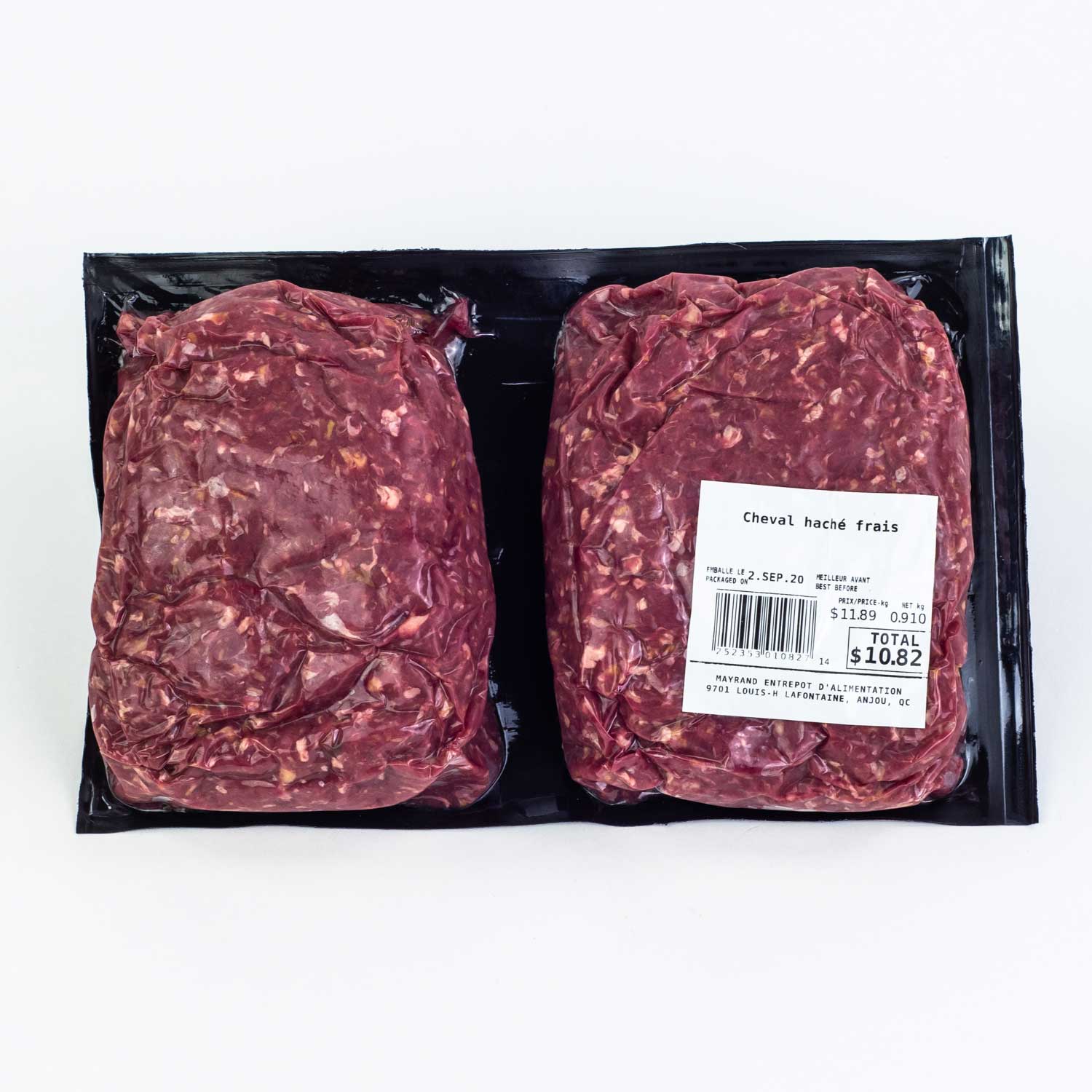 Fresh Ground Horse Meat 454 g