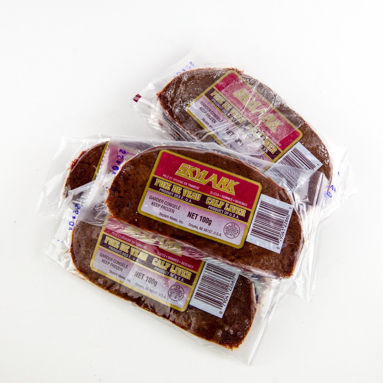 Frozen Veal Liver Portion