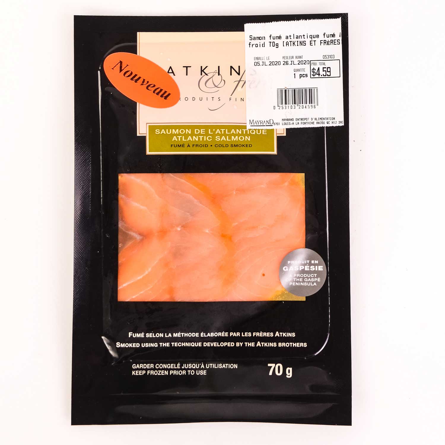 Cold Smoked Atlantic Salmon 70 g