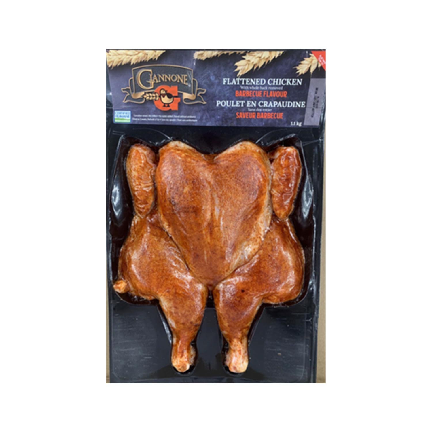 Fresh Barbecue Seasoned Flattened Chicken