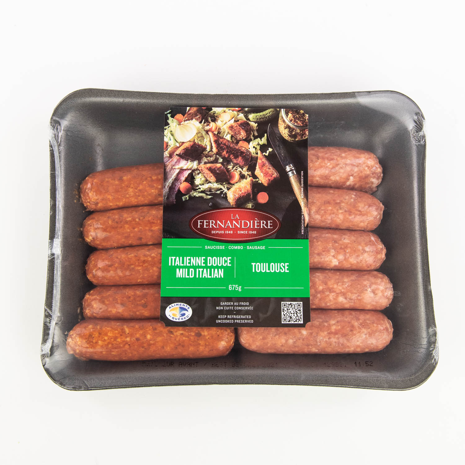 Mild Italian and Toulouse Combo Sausage 675 g