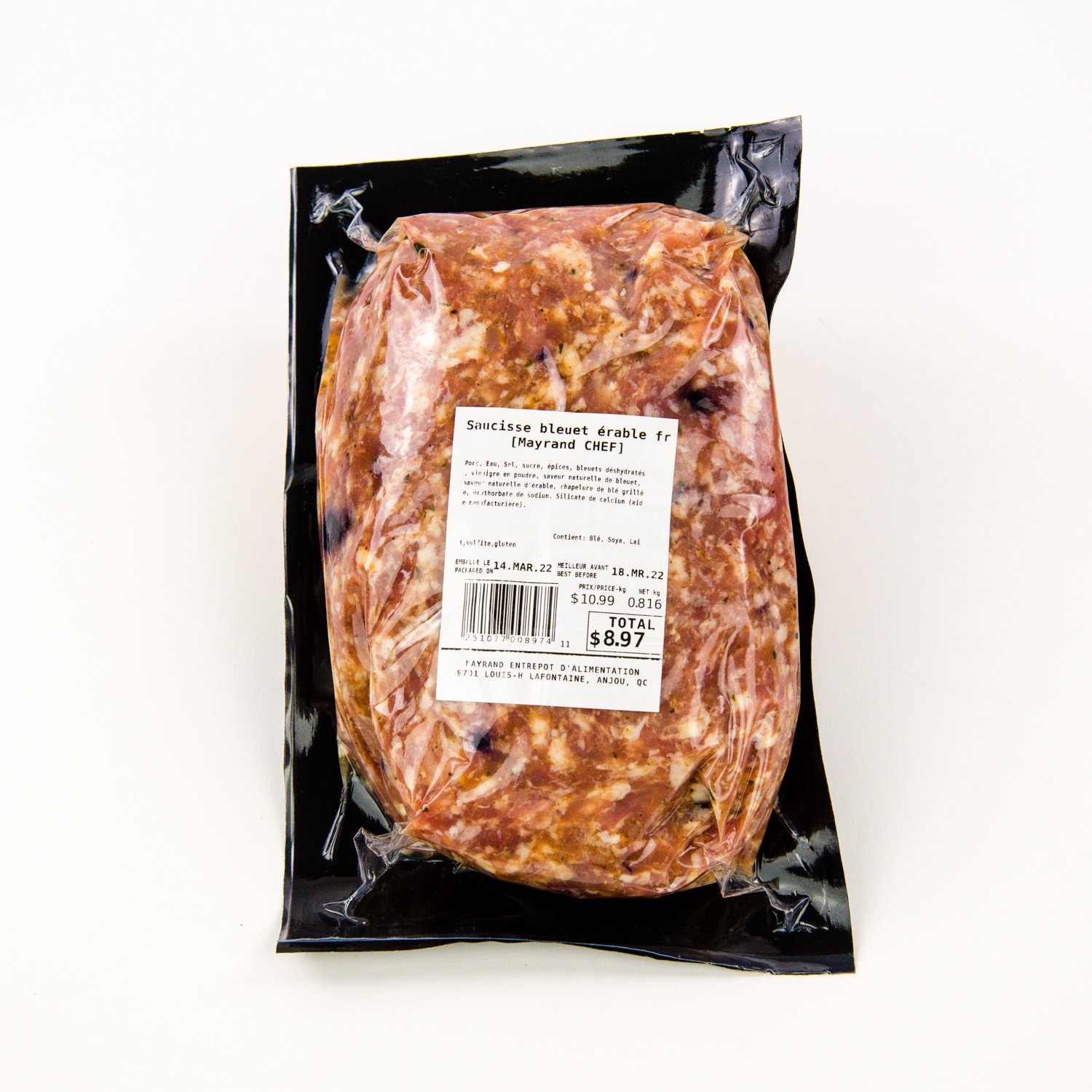 Blueberry Maple Sausage Meat