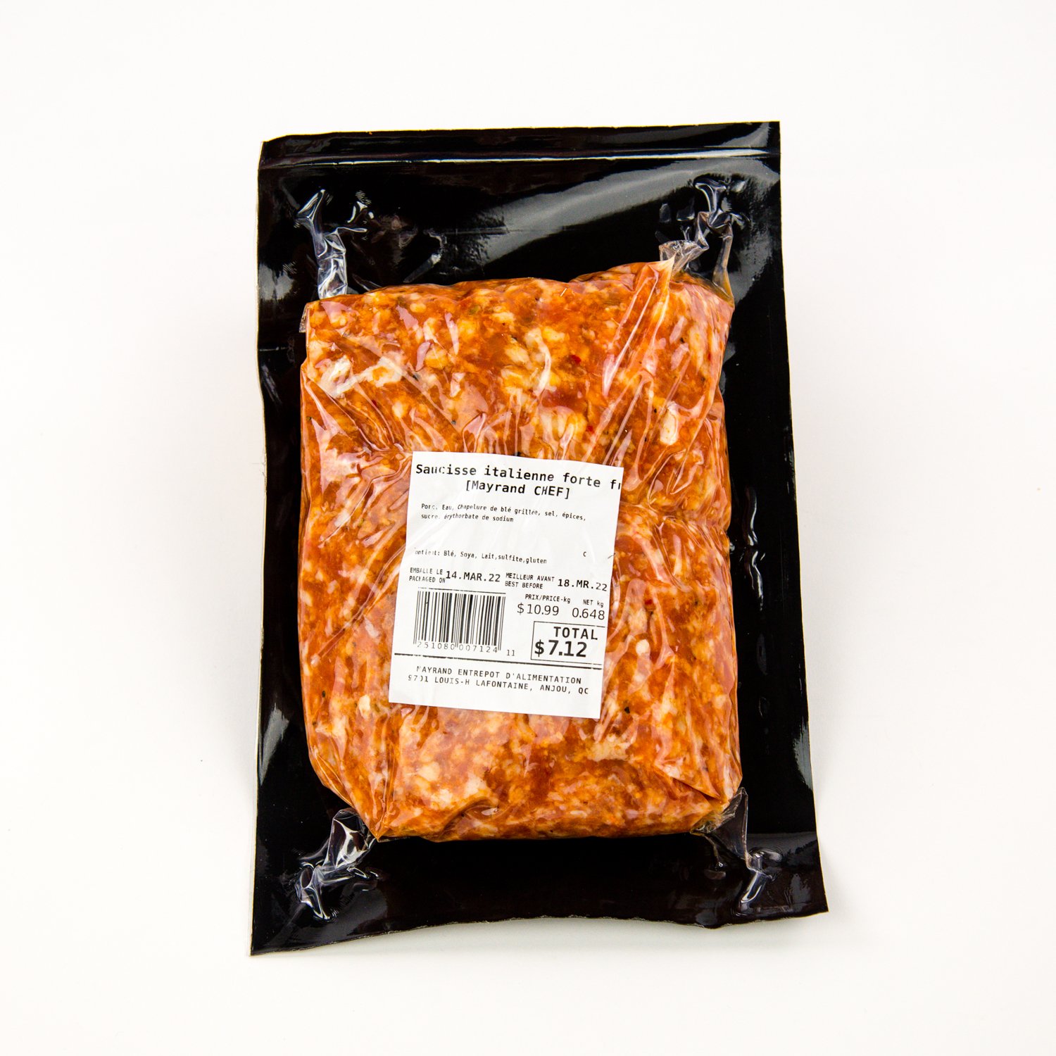 Hot Italian Sausage Meat