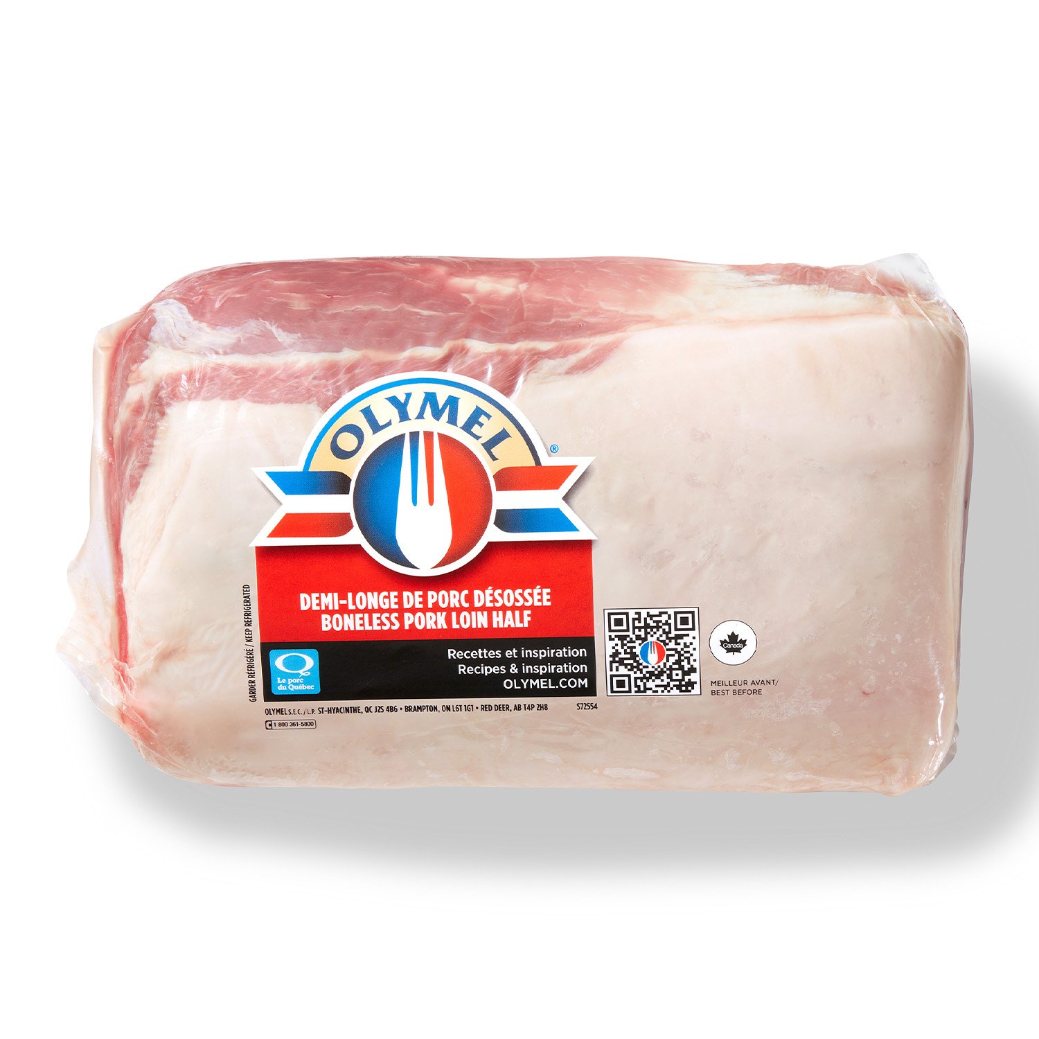 Fresh Vacuum-seal Boneless Pork Loin Half